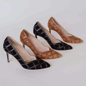 Aiden Black Pointed Toe Pump Heels