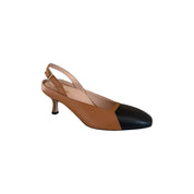 Narya Closed Toe Slingback Kitten Heels | E'MAR