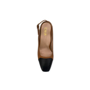 Narya Closed Toe Slingback Kitten Heels | E'MAR